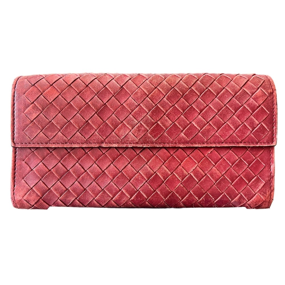BOTTEGA VENETA Intrecciato Weave Leather Bifold Wallet